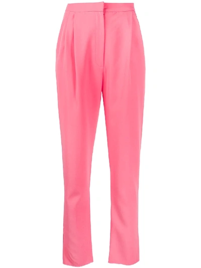 Loulou High-waisted Tailored Trousers In Pink