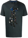 Ps By Paul Smith Signature Dog Print T-shirt In Black