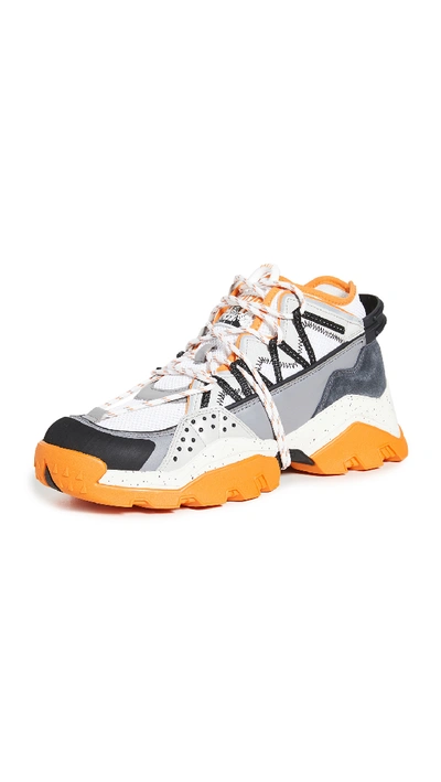 Kenzo Inka Low Top Sneakers In Medium Orange