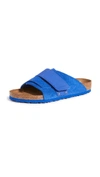 Birkenstock Kyoto Grip-tape Suede Sandals In Ultra Blue