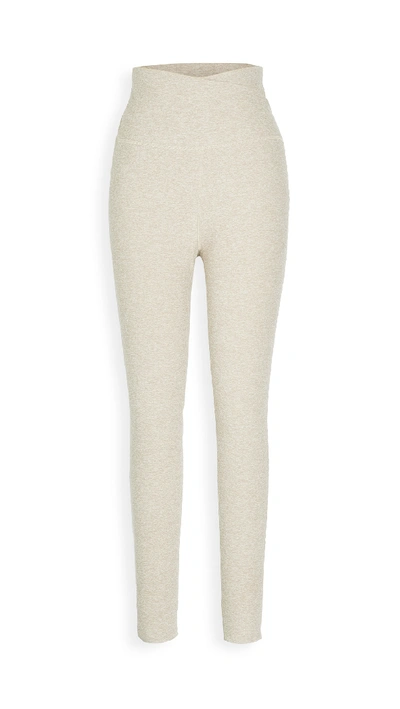 Beyond Yoga At Your Leisure Leggings In Sand Swept/desert Suede