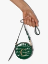 CHLOÉ GREEN C ROUND MOCK CROC MINI BAG,C20UP500A8714748187