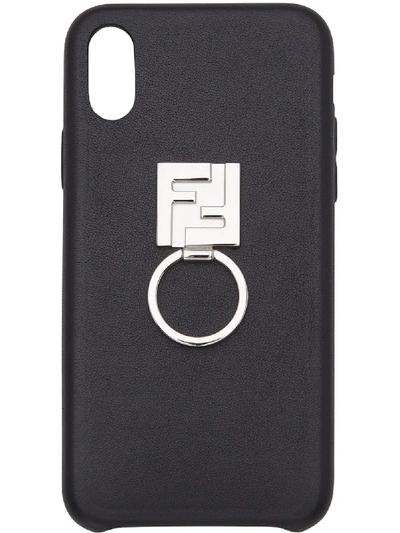 Fendi Iphone X手机壳 In Black
