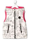 MONCLER SKETCH PRINT PADDED GILET