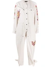 Isabel Marant Gigi Jacquard Cotton Jumpsuit In Neutrals