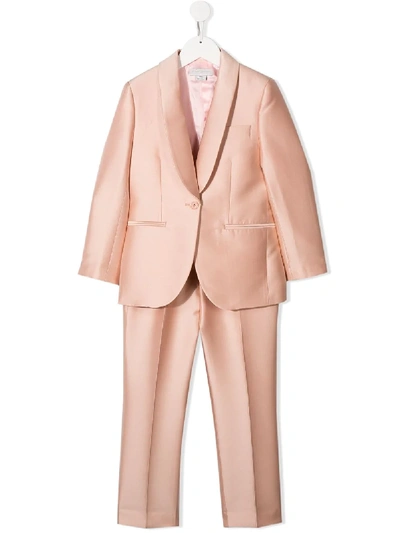 Stella Mccartney Kids' Single-breasted Tuxedo Suit In Pink