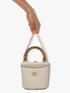 GUCCI GUCCI WHITE MARINA MINI LEATHER BUCKET BAG,616436DJ20X14807984