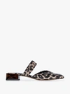 GANNI AND BEIGE LEOPARD JACQUARD MULES,S136614880623