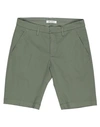 Dondup Cotton Manheim Shorts With Loops In Green