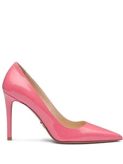 Prada Pointed-toe 100 Pumps In Pink