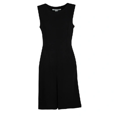 Pre-owned Diane Von Furstenberg Black Side Zip Detail Sleeveless Carpreena Dress S