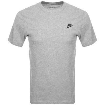 Nike Sportswear Club Small Logo T-shirt In Gray