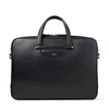 JIMMY CHOO KNOX Black Leather Briefcase with Gel Laptop Pocket