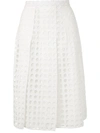 N°21 A-LINE CUT-OUT PLEATED SKIRT