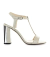 MARC ELLIS IVORY PATENT SILVER SANDAL