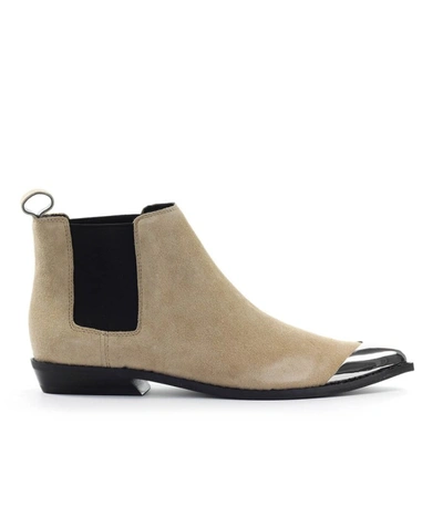 Calvin Klein Arthena Beige Suède Chelsea Boot