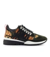 DSQUARED2 251 DARK GREEN TIGER PRINT SNEAKER