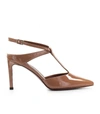 L'AUTRE CHOSE NUDE PATENT LEATHER SLING BACK PUMP