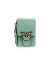 PINKO LOVE SMART SIMPLY AQUA GREEN CROSSBODY BAG