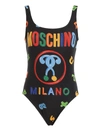 MOSCHINO MAGNETS PRINT ONE-PIECE SWIMSUIT