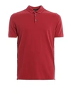 Zanone Short-sleeved Cotton Polo Shirt In Red
