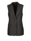 BRUNELLO CUCINELLI JEWEL PIN LINEN VEST