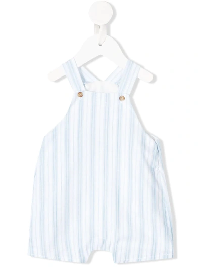 Knot Babies' Cody Striped Jumpsuit In 蓝色
