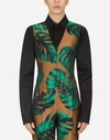 DOLCE & GABBANA WAISTCOAT IN PHILODENDRON JACQUARD