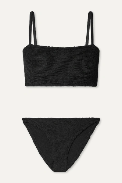 Hunza G The Original Crinkle Bikini In Black