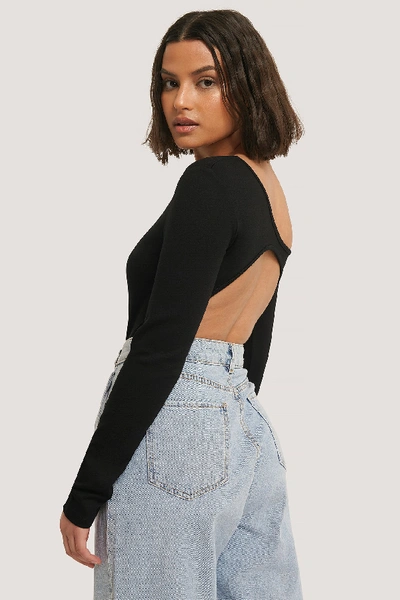 Chloé Open Back One Sleeve Body - Black