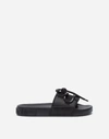 DOLCE & GABBANA BEACHWEAR SLIDERS IN RUBBER AND NEOPRENE