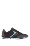 Hugo Boss - Lace Up Hybrid Sneakers With Moisture Wicking Lining - Open Grey In Open Grey