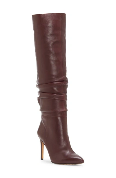 Vince Camuto Kashiana Boot In Mahogany Leather