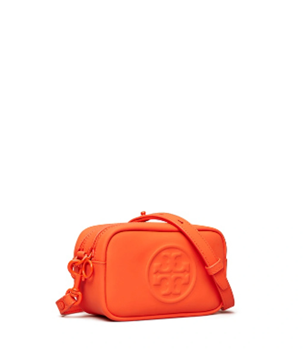 Tory Burch Perry Bombe Matte Mini Bag In Brilliant Orange