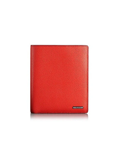 Tumi Leather Passport Case In Ember