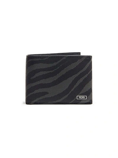 Tumi Tiger Double Bi-fold Wallet In Tiger Print