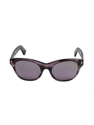 Tom Ford 51mm Cat Eye Sunglasses In Violet