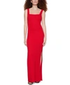 Bcbgeneration Square-neck Bodycon Dress In Electric Red