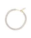 Ettika Baguette Ankle Bracelet In 18k Gold Plate In Gold