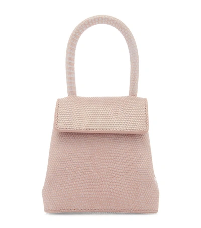 Rubeus Mini Lizard Liza Top-handle Bag In Pink