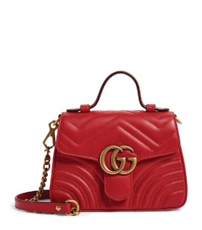 Gucci Mini Leather Marmont Matelassé Shoulder Bag