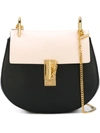 Chloé Drew Small Textured-leather Shoulder Bag In Black