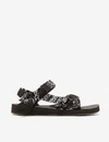 Arizona Love Trekky Paisley-print Buckled Sandals In Mix+blue