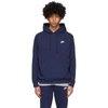 Nike Navy Sportswear Club Hoodie In 410 Midnigh