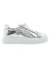 SCHUTZ Raver Metallic Leather Platform Sneakers