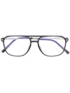 Tom Ford Pilot Frame Glasses In Grey