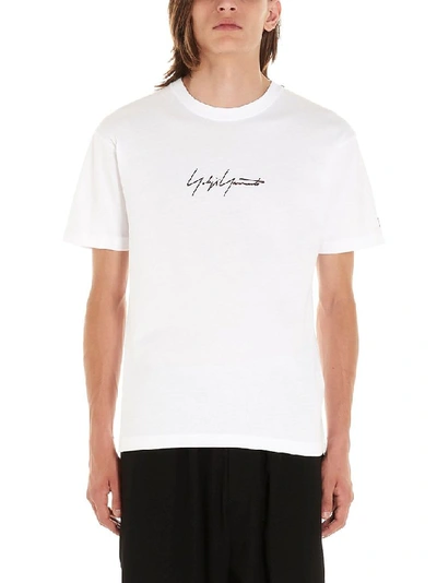 Yohji Yamamoto Signature Logo T-shirt In White