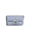 KARL LAGERFELD MINI AGYNESS TWEED SHOULDER BAG,0400011852192