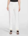Lafayette 148 Women's Clinton Finesse Crepe Cuffed Pants In White