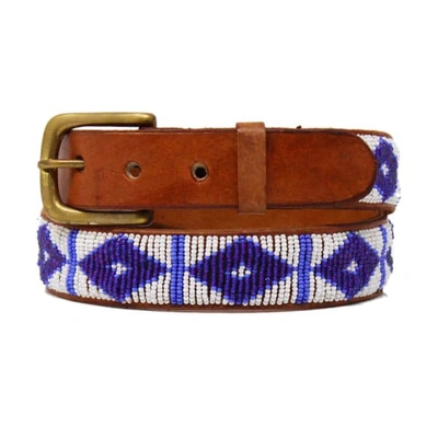 Aspiga Triangle Belt White/masai Blue